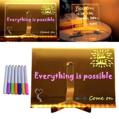 ReSet LED Message Note Board with 7 Colorful Pens – Light Up Erasable Neon Sign for Home, Office & School ✨