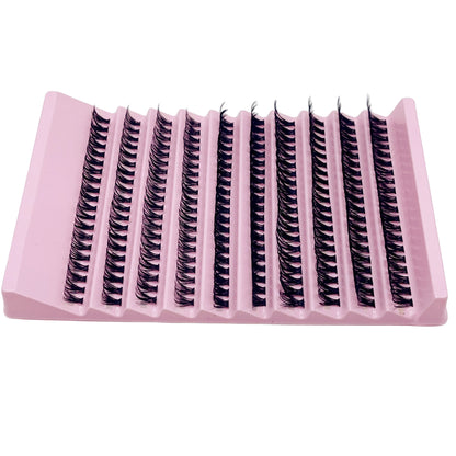 Individual Lashes 8-16Mm 200Pcs Cluster Lashes Natural Look Mixed Tray DIY Eyelash Extension Volume Lash Clusters Eyelashes Long