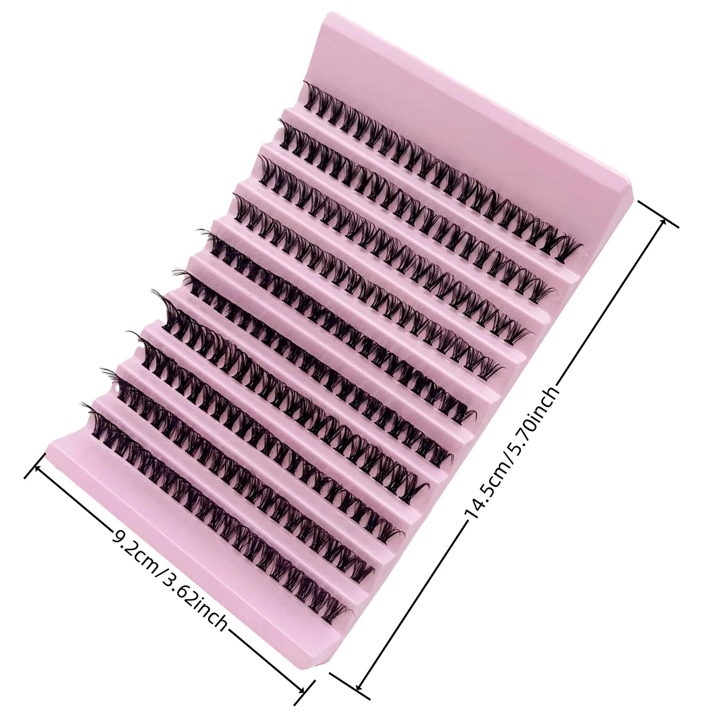 Individual Lashes 8-16Mm 200Pcs Cluster Lashes Natural Look Mixed Tray DIY Eyelash Extension Volume Lash Clusters Eyelashes Long