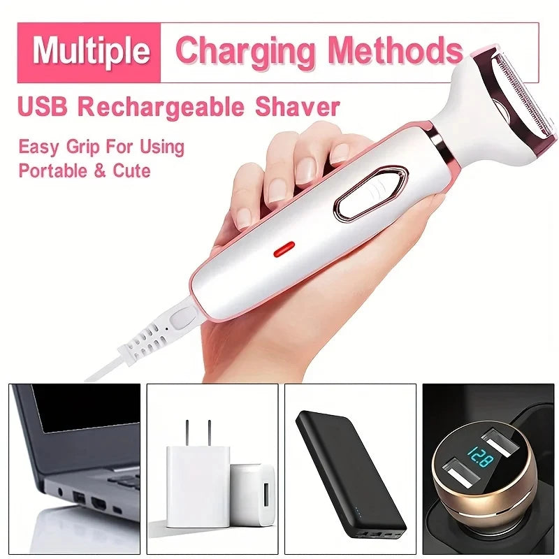 Say goodbye to unwanted hair with our 4-in-1 Electric Women Shaver! 💖✨ Perfect for painless grooming, this cordless trimmer is the ultimate gift for every woman who loves smooth skin! #BeautyEssentials #GroomingGoals