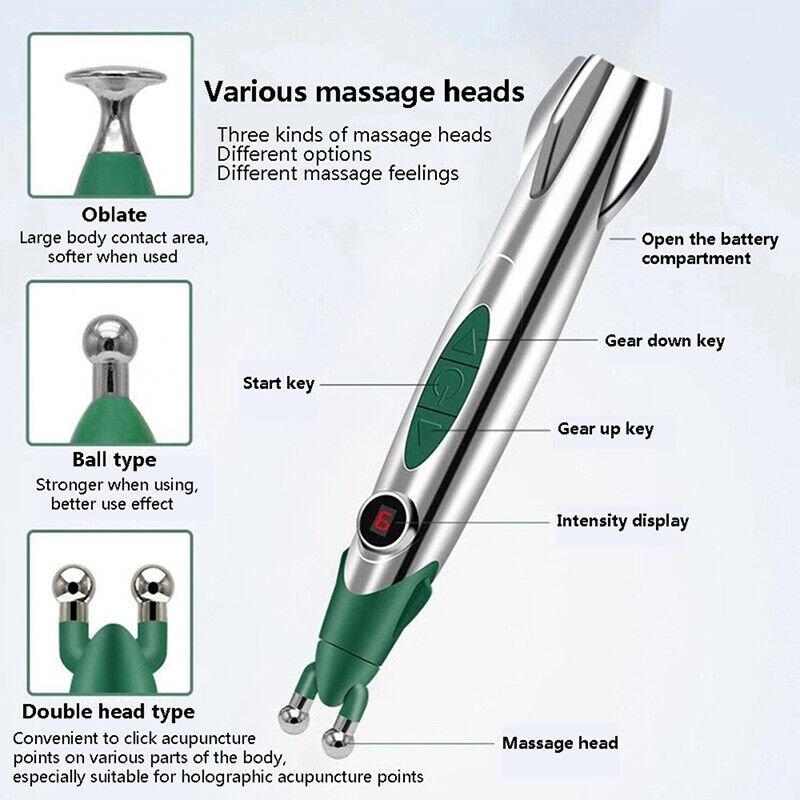 Electric Massage Pen – Muscle & Acupuncture Therapy for Instant Relief ✨